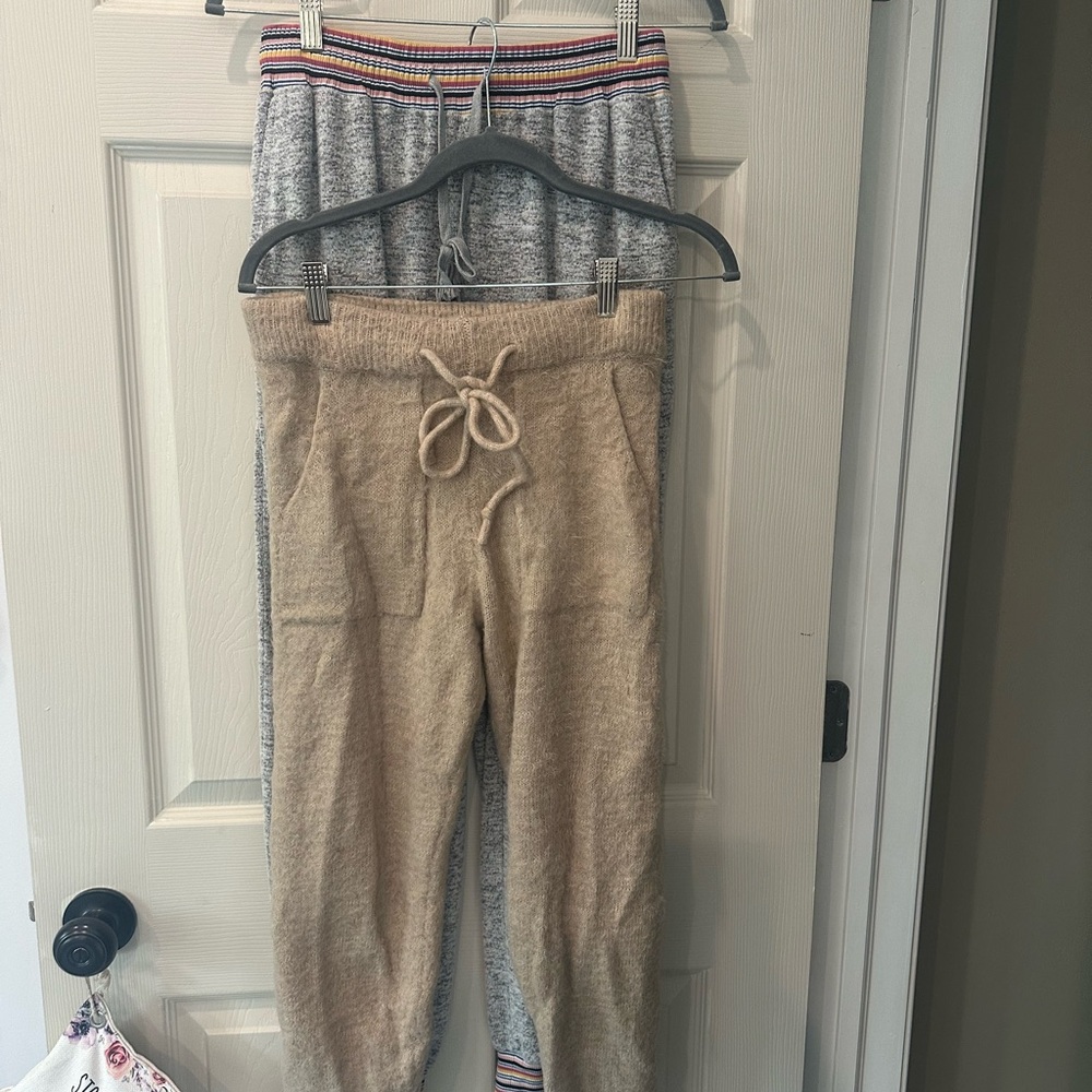 Two Pairs Hem & Thread Joggers Pants Medium